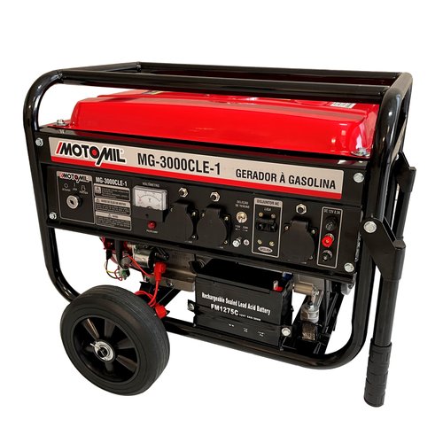 Gerador de Energia à Gasolina 2800W Monofásico 115/230V MG-3000CLE-1 Motomil
