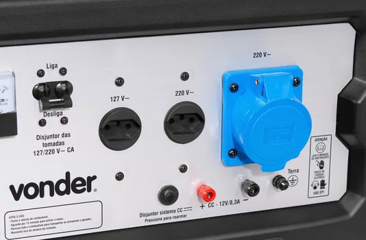Gerador a Gasolina 6000W GGV6000 Vonder