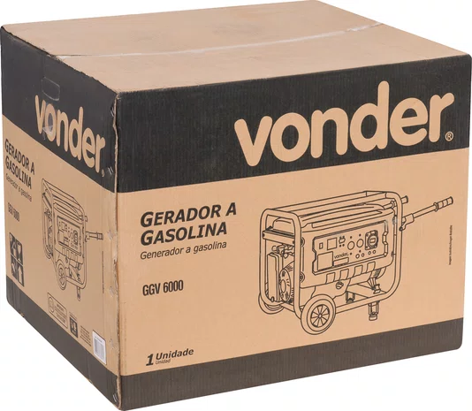 Gerador a Gasolina 6000W GGV6000 Vonder