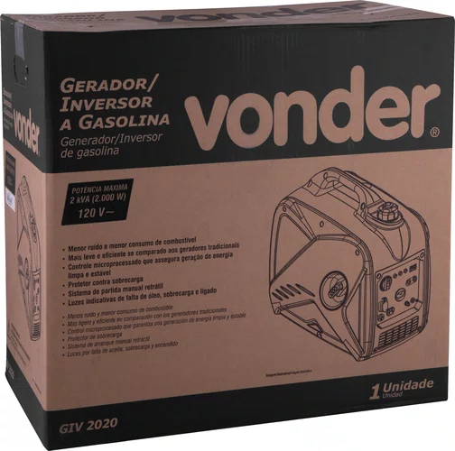 Gerador Inversor a Gasolina 120V GIV2020 Vonder