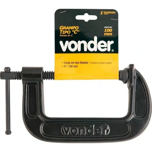 Grampo De Fixacao Tipo C 4" 3575000400 - Vonder
