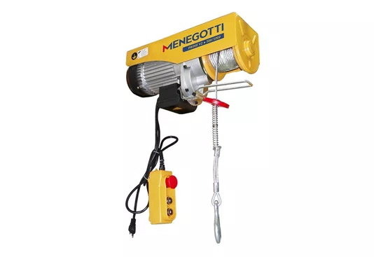 Guincho Coluna Elétrico Prime 500 a 1000Kg V2 12-6M Com Motor 220V 60Hz Menegotti