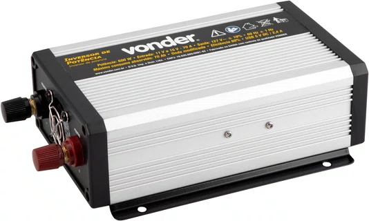 Inversor de Potência 600W 12V para 127V Vonder