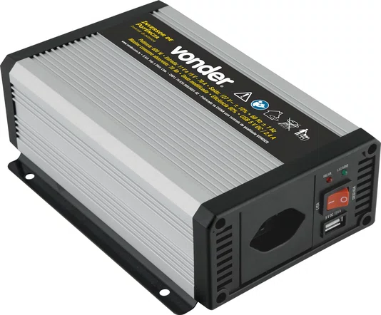Inversor de Potência 600W 12V para 127V Vonder
