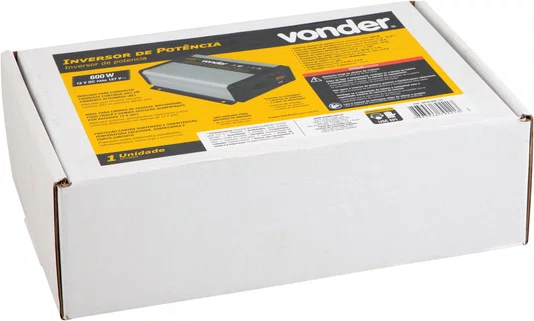 Inversor de Potência 600W 12V para 127V Vonder