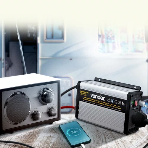 Inversor de Potência 600W 12V para 127V Vonder