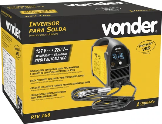 Inversor de Soldagem Digital RIV168 Bivolt Vonder