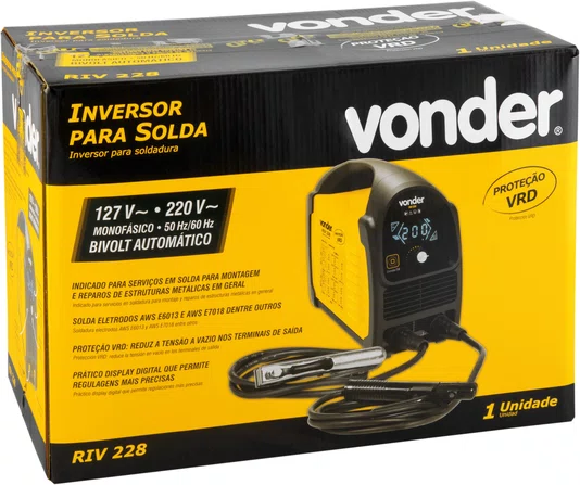 Inversor de Solda Digital RIV228 Bivolt Vonder