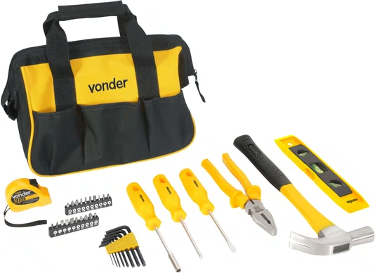 Jogo de Ferramentas 36 Peças com Bolsa Vonder