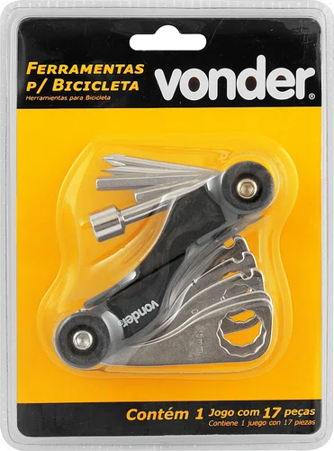 Jogo de Ferramentas para Bicicleta 17 Peças – Vonder