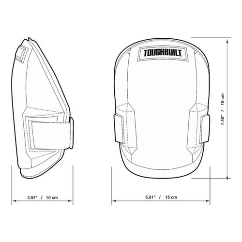 Joelheiras de Proteção 2 Em 1 TB-KP-101 ToughBuilt