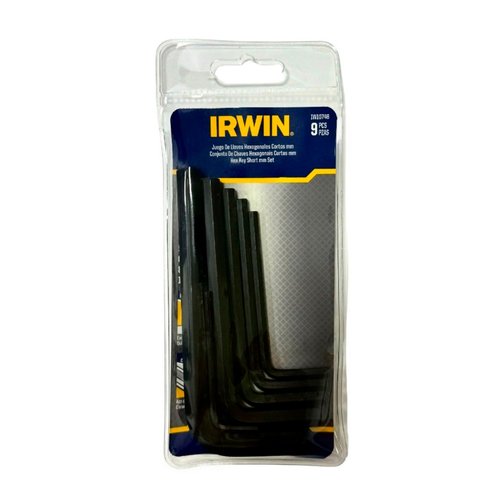 Jogo Chave Hex I Curto 9 Peças 1.5 a 10.0mm IW10748 Irwin