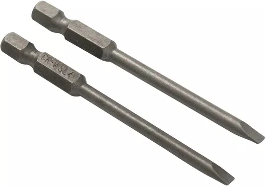 Jogo de Bits Fenda 1/4" x 75 mm com 2 Peças 3538075004 – Vonder