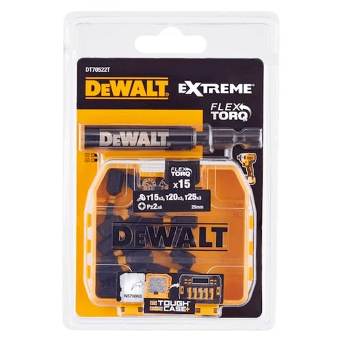 Jogo De Bits Flextorq 16 Peças DT70522T-QZ DeWalt