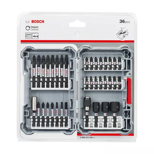 Jogo de Bits Soquetes 36 Peças Pro Impact 2608552517-000 Bosch