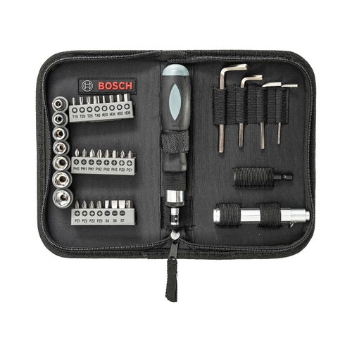 Jogo De Bits e Soquetes Bosch 38 Peças