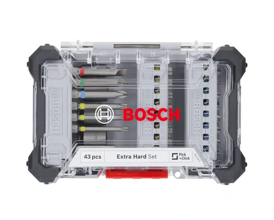 Jogo de Bits / Soquetes 43 Peças Extra Hard Ref. 2607017723 Bosch