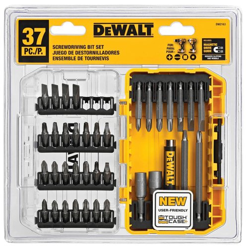 Jogo de Brocas com 37 Peças Para Parafusar Com Estojo DW2163 DeWalt