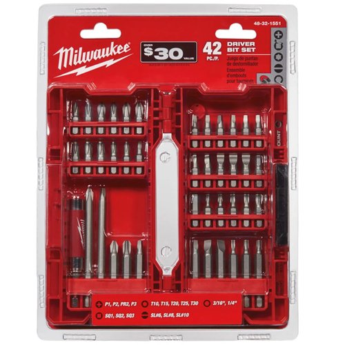 Jogo De Chaves Bit Com 42 Peças 48-32-1551 Milwaukee