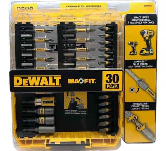 Jogo de Pontas Para Parafusadeira MaxFit Ultra 30 Peças DWAUMF30SET DeWalt
