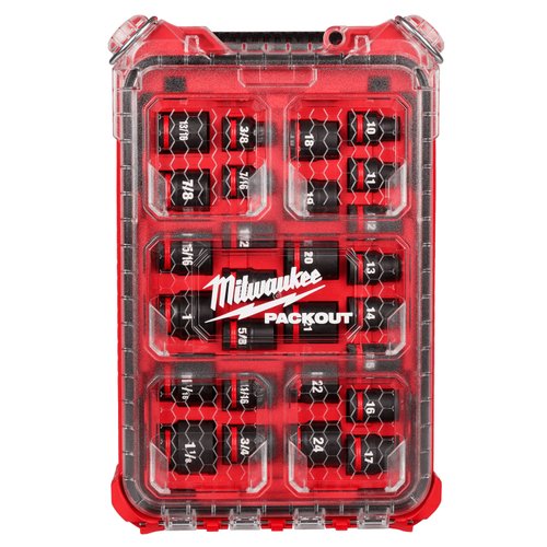 Jogo Soquete Impacto Packout 49-66-6804 + Copo Térmico 590ml 48-22-8392B Milwaukee