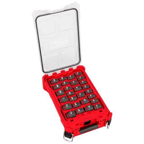 Jogo Soquete Impacto Packout 49-66-6804 + Copo Térmico 590ml 48-22-8392B Milwaukee
