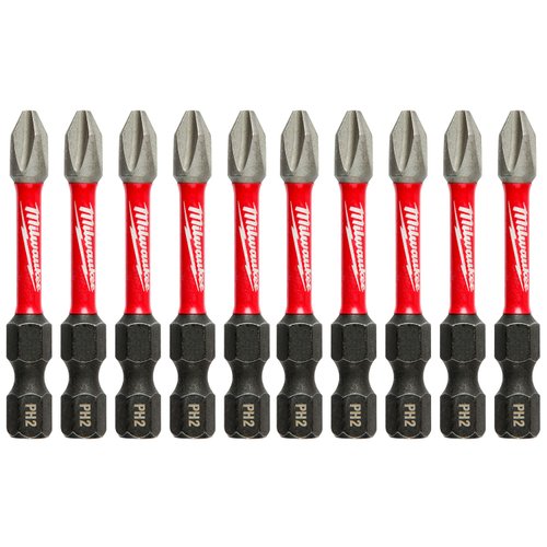 Kit 10 Chaves Bits Philips Ph2 X 50mm 48-32-4262 Milwaukee
