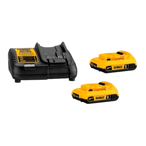 Kit 2 Baterias 2 Ah 20V MAX Com Carregador Bivolt DCB203C2-BR DeWalt