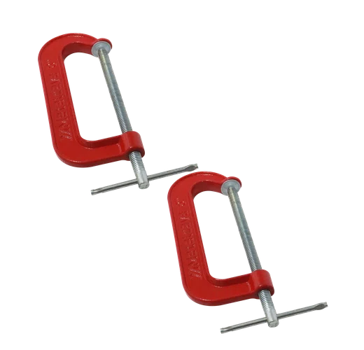 Kit 2 Grampos Sargento De Fixação Tipo C N. 8 3289 Metalcava