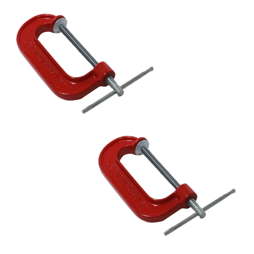 Kit 2 Grampos Sargento De Fixação Tipo C N. 4 3287 Metalcava