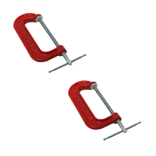 Kit 2 Grampos Sargento De Fixação Tipo C N. 6 3288 Metalcava