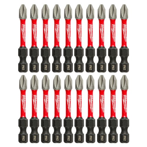 Kit 20 Chaves Bits Philips Ph2 X 50mm 48-32-4262 Milwaukee