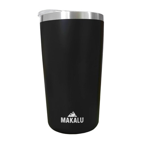 Kit 20 Copos Térmicos Aço Inox 420ML Preto p/ Água Cerveja Café - Quente e Frio