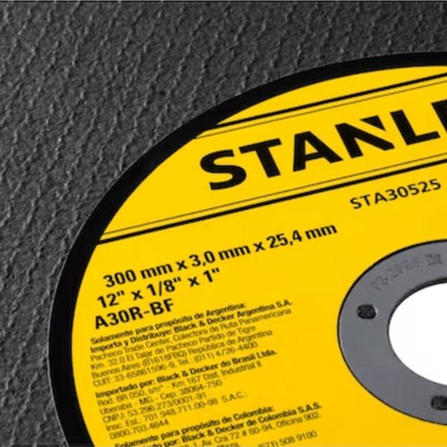 Kit 3 Discos De Corte Metal 12 x 3.0mm x 1 STA30525 Stanley