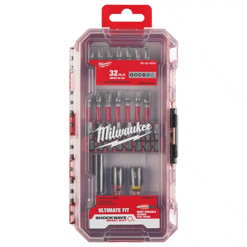 Kit Bit Shockwave com 32 Peças 48-32-4004 Milwaukee