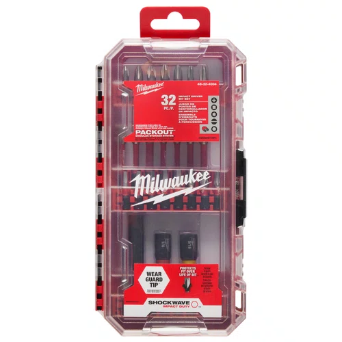 Kit Bit Shockwave com 32 Peças 48-32-4004 Milwaukee