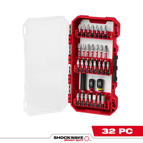 Kit Bit Shockwave com 32 Peças 48-32-4004 Milwaukee