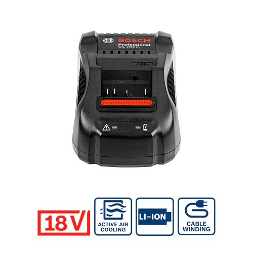 Kit 2 Baterias de Íons de Lítio 18V 8Ah ProCORE e Carregador Rápido GAL 18V-80 Bosch
