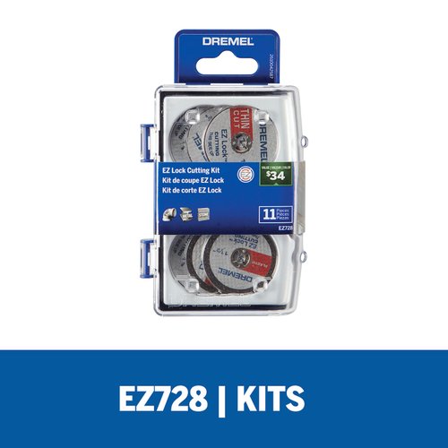 Kit Dremel EZ Lock com 11 Acessórios de Corte EZ728