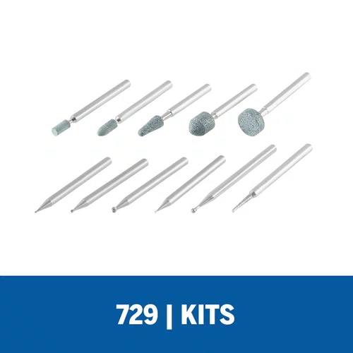 Kit De Acessórios 11 peças Para Gravar Esculpir e Esmerilhar 729 Dremel