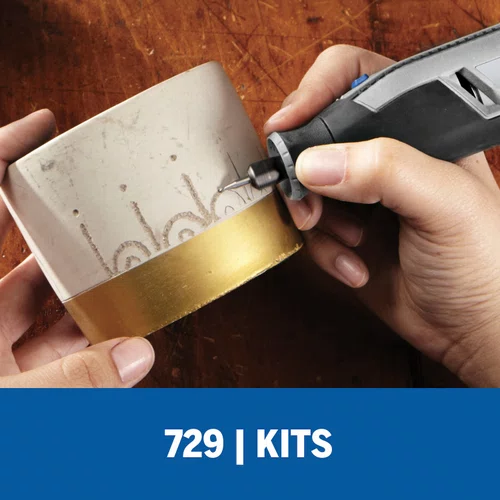 Kit De Acessórios 11 peças Para Gravar Esculpir e Esmerilhar 729 Dremel