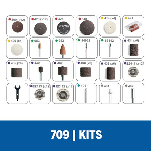 Kit Dremel com 110 Acessórios 709 26150709AD