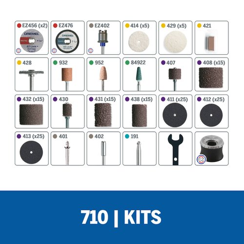 Kit De Acessórios 160 Peças 710 26150710AK Dremel