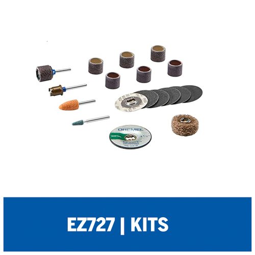 Kit De Acessórios 18 peças Para Esmerilhar e Lixar EZ727 Dremel