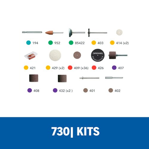 Kit de Acessórios Dremel com 52 Peças para Micro Retífica