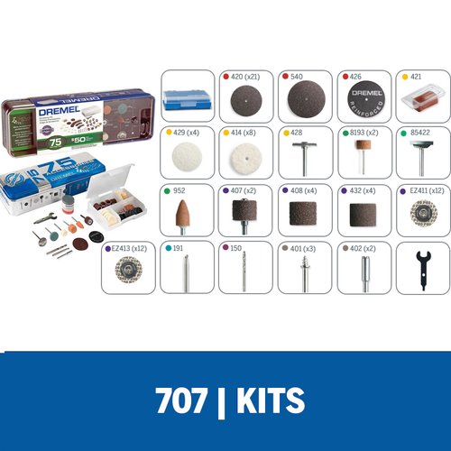 Kit De Acessórios 75 Peças 707 Dremel