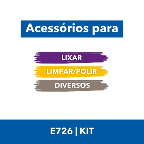 Kit Dremel EZ Lock EZ726 com 8 Peças para Lixar e Polir