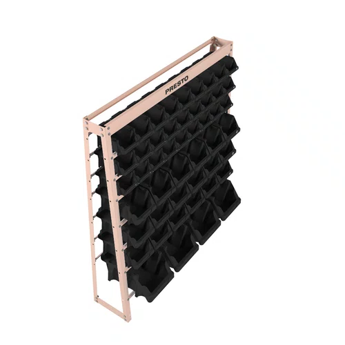 Kit Estante Gaveteiro Organizador Com 49 Gavetas Mistas N3/5/7 Preta Presto