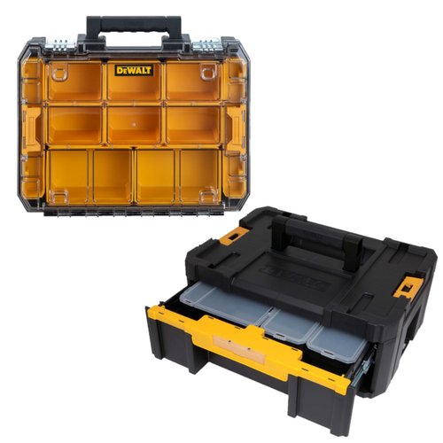 Kit Gaveta Organizadora + Caixa Organizadora Tstak DeWalt