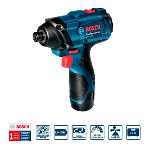Kit Parafusadeira GSR 120-LI e Chave de Impacto GDR 120-LI 12V Bosch